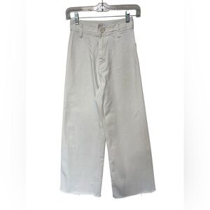 Zara white super high waist wide leg jeans size 2 / 34